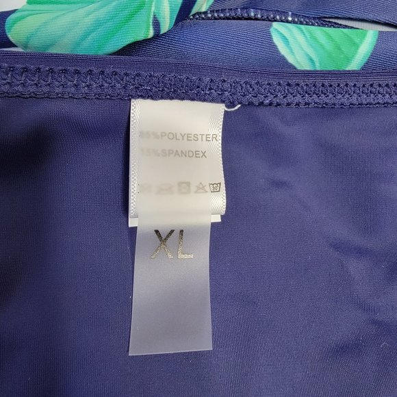 Yonique Two Piece Bathing Suit Blouson Tankini for Women Loose Fit Floral Print - Picture 10 of 13